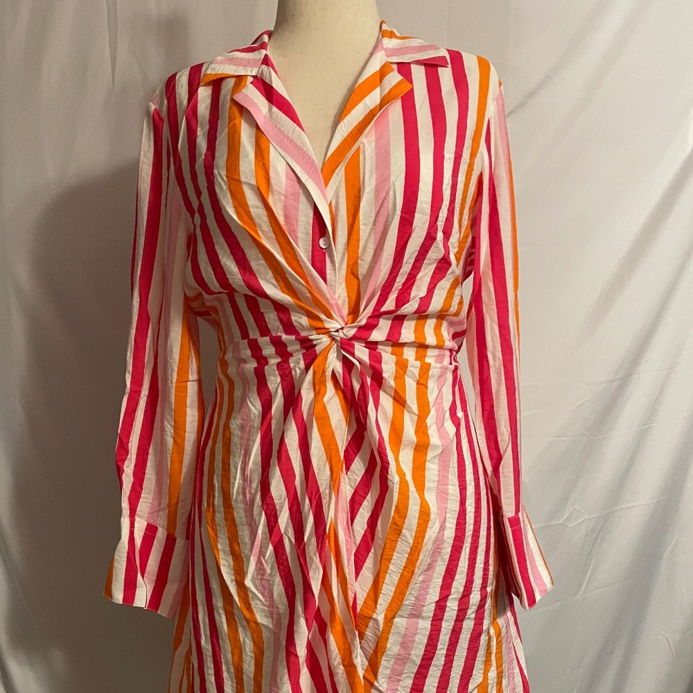 NWT H & M Shirt Style Pull On Dress Size Medium